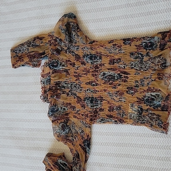 Free PEOPLE Hello There Sheer Top XS - Picture 4 of 9